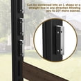 thumbnail image 4 of VEIKOUS 2 Panel Freestanding Privacy Screen W/Metal Stakes, 60"H × 78"L 4-Sided Posts for Garden, Pool, AC, Brown, 4 of 18