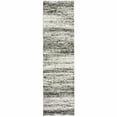 thumbnail image 1 of HomeRoots 383692 12 ft. Ash & Slate Abstract Runner Rug, 1 of 1