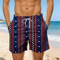 thumbnail image 2 of Bainana Mens Swim Trunks American Flag Patriotic Swim Shorts Independence Day Soft Breathable Summer Holiday Swimwear, 2 of 4