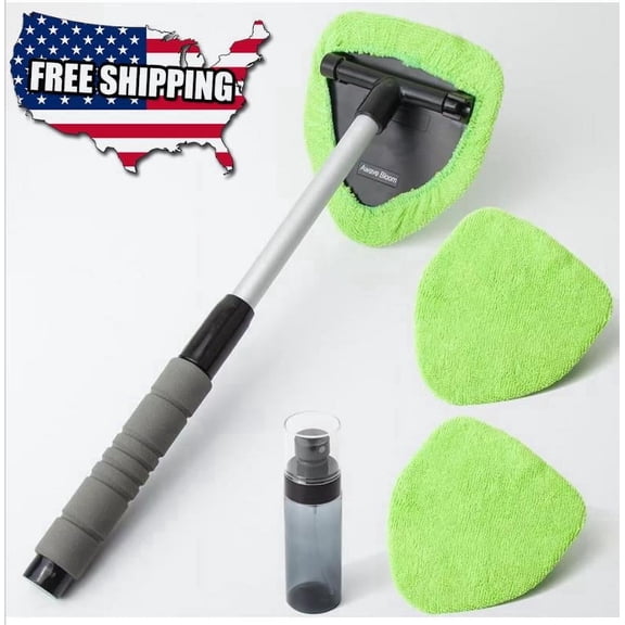 Windshield Cleaner Wand Microfiber Car Inside Window Cleaning Tool Anti Fog 2026