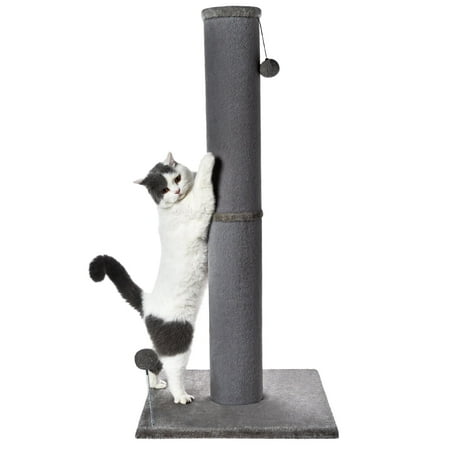 Cat Craft Gray Faux Fur Scratching Post