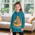 thumbnail image 3 of Xoenoiee Capybara Duck Music Note Print Long Hoodies Oversized Kids Trendy Graphic Long Pullover Dresses Sweatshirt for Teen Girls Spring Fall Casual Tops Sports Shirt with Pocket, 5-6 Years, 3 of 7