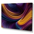 thumbnail image 2 of DESIGN ART Designart "Purple Yellow Dancing Colors I" Modern Waves Canvas Art Print 32 in. wide x 24 in. high, 2 of 5