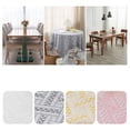 thumbnail image 6 of Unique Bargains Tablecloths with Tassel for Multiple Use Light Gray 35.4"x35.4", 6 of 6