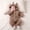 Khaki, variant on Fleece Rompers for Newborn Full Zipper Cute Hooded Winter Thick Warm Fuzzy Casual Toddler Kids Jumpsuits(9-12 Months,White)
