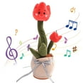 thumbnail image 3 of Singing Plush Toy,Electronic Dancing Singing Plush Multifunction Tulip Flower Toy Electronic Plush Toy Unmatched Quality, 3 of 8