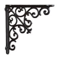 thumbnail image 2 of Vintage Scroll Cast Iron Shelf Bracket, Heavy Duty Decorative Wall Support, Corbel for Floating Shelf Window Mantel, Rust-resistant Metal for Home, Topliu, 2 of 7