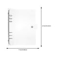 thumbnail image 4 of Monyance ring binder Ring Binder Cover Notebook Mini Binder Book Ring Binder Loose-leaf Binder Rings(9.25X6.89X0.59Inches), 4 of 10