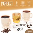 thumbnail image 2 of Crown Display 8 oz Off-White Plastic Disposable Mugs - Set of 8, 2 of 7