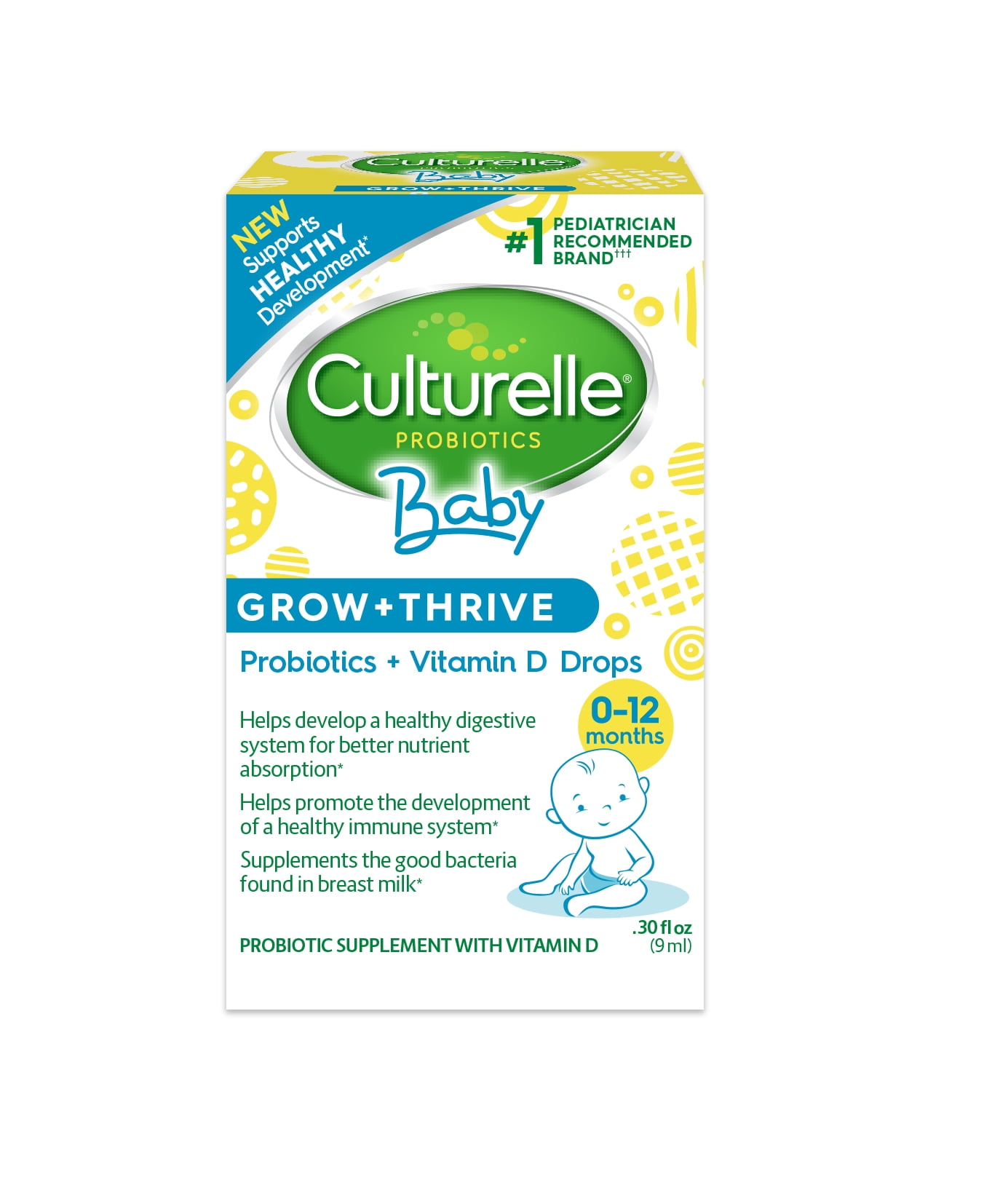 Culturelle Baby Grow Thrive Probiotic And Vitamin D Drops Walmartcom