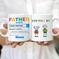 thumbnail image 3 of Personalized World's Best Dad Mug Fathers Day Christmas Thanksgiving Gifts for Dads Grandpa Papa From Son Daughter Grandson Granddaughter 11 Oz 15 Oz Ceramic Coffee Mug (2 Kids), 3 of 7