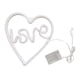 thumbnail image 5 of Letrero de neón jinwen corazón rosa con iluminación USB o batería, 5 of 8