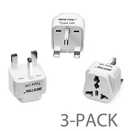 - Israel Travel Plug Adapter-by BESTEK, Grounded Universal Plug Adapter - 3 Packs