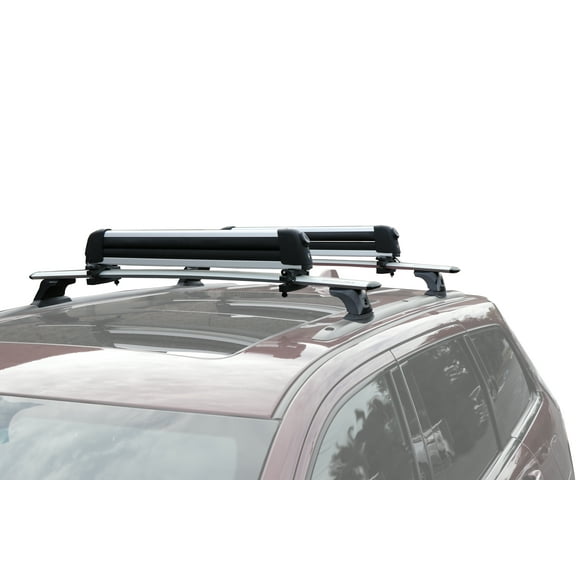 BrightLines Roof Rack Crossbars Ski Rack Combo Compatible for Jeep Grand Cherokee 2011-2021 with Roof Black Moldings