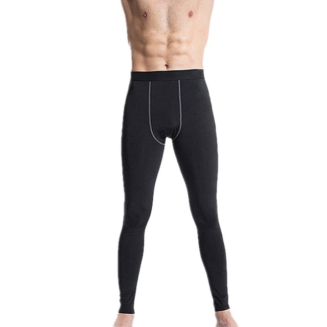 Los hombres se divierten los pantalones secos frescos de compresión, mals corrientes del funcionamiento de s medias del entrenamiento del gimna 2XL DYNWAVEMX Pantalones de compresión para hombres
