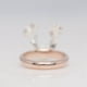 thumbnail image 5 of Anillo de asta de ciervo, anillo de dedo vintage, anillos de oro rosa con flores, regalo de Navidad para mujeres (#7), 5 of 6