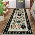 thumbnail image 2 of 2x6 FT Kitchen Runner Rugs Non Skid Washable, Faux Wool Rug Runners for Hallways Bathroom Carpet Runner, Soft Indoor Modern Floor Rug for Entryway Laundry Room, 2 of 11