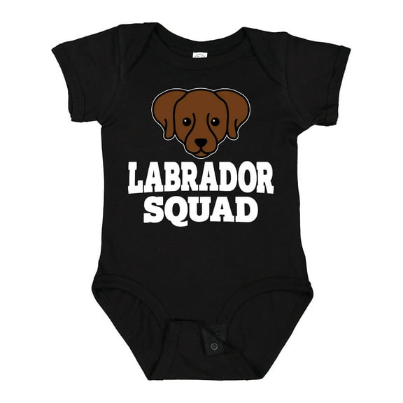 Inktastic Dog Chocolate Labrador Squad Boys or Girls Baby Bodysuit