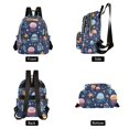 thumbnail image 4 of FORMRS Mini Backpack Purse for Women Travel Daypack Casual Shoulder Bag, Yellow Jellyfish, 4 of 7
