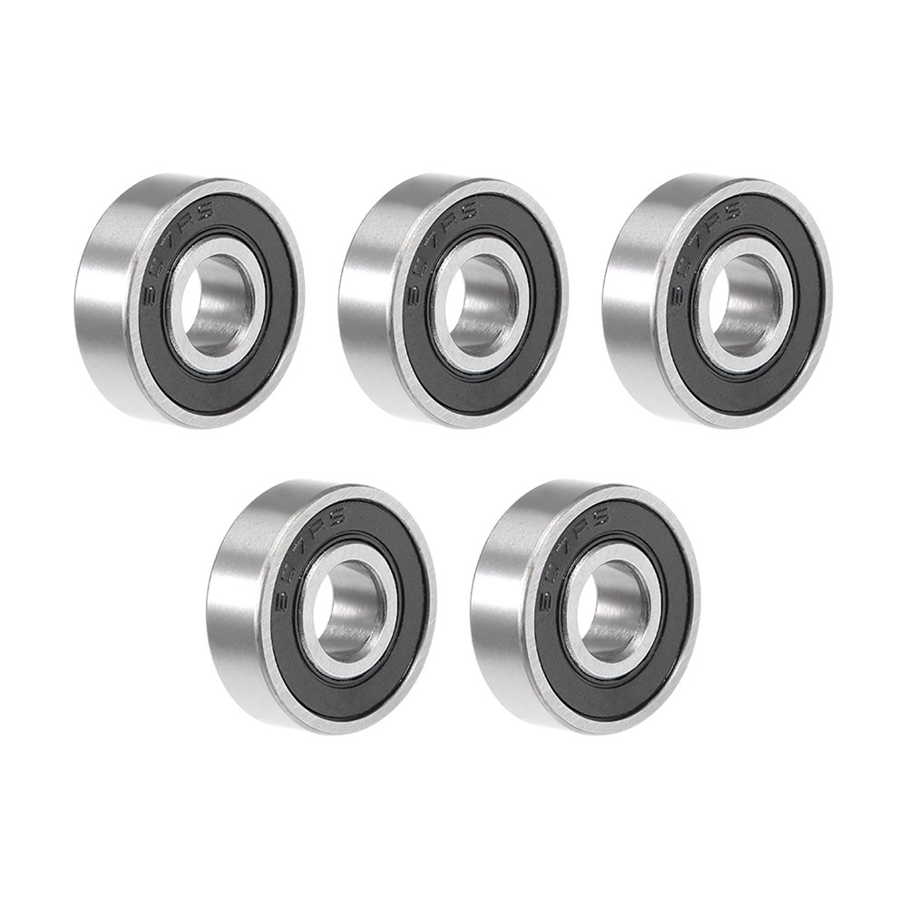 6072RS Ball Bearing 7x19x6mm Double Sealed Chrome Steel Bearings 5pcs