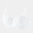 thumbnail image 2 of KDDYLITQ Push Up Bras for Women Lace Full Coverage Seamless Padded Everyday Bra Underwire Breathable Bras White 40, 2 of 6