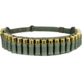 thumbnail image 3 of Shotgun Shell Cartridge Bandolier Adjustable Belt 12 Gauge Hunting Ammo Holder Pouch Green, 3 of 4
