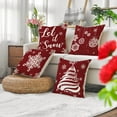 thumbnail image 2 of JLFNYA Pillow Covers,Pillow Protector Clearance!4Pc Christmas Print Pillowcase Linen Sofa Cushion Cover Home Decor Cushion Cover Family Pillowcase, 2 of 8