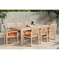 thumbnail image 2 of RST Brands Benson 9 Piece Wood & Fabric Outdoor Dining Set - Tikka Orange, 2 of 8