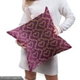 thumbnail image 4 of Ambesonne Yellow Damask Fabric by the Yard Upholstery, Zigzag and Hearts, 10 Yards, Pale Yellow Purple, 4 of 4