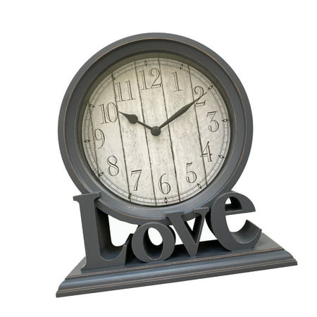 Sophisticated Quiet Desk Clock Retro Love Letter Mantels Clock for Home Decoration and Accurate Timekeeping