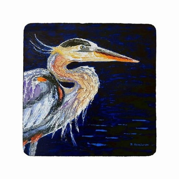 Betsy Drake CT1353 Palette Blue Heron Coaster - Set of 4
