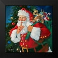 thumbnail image 2 of Comish, Susan 20x20 Black Modern Framed Museum Art Print Titled - Shhh Santa, 2 of 5