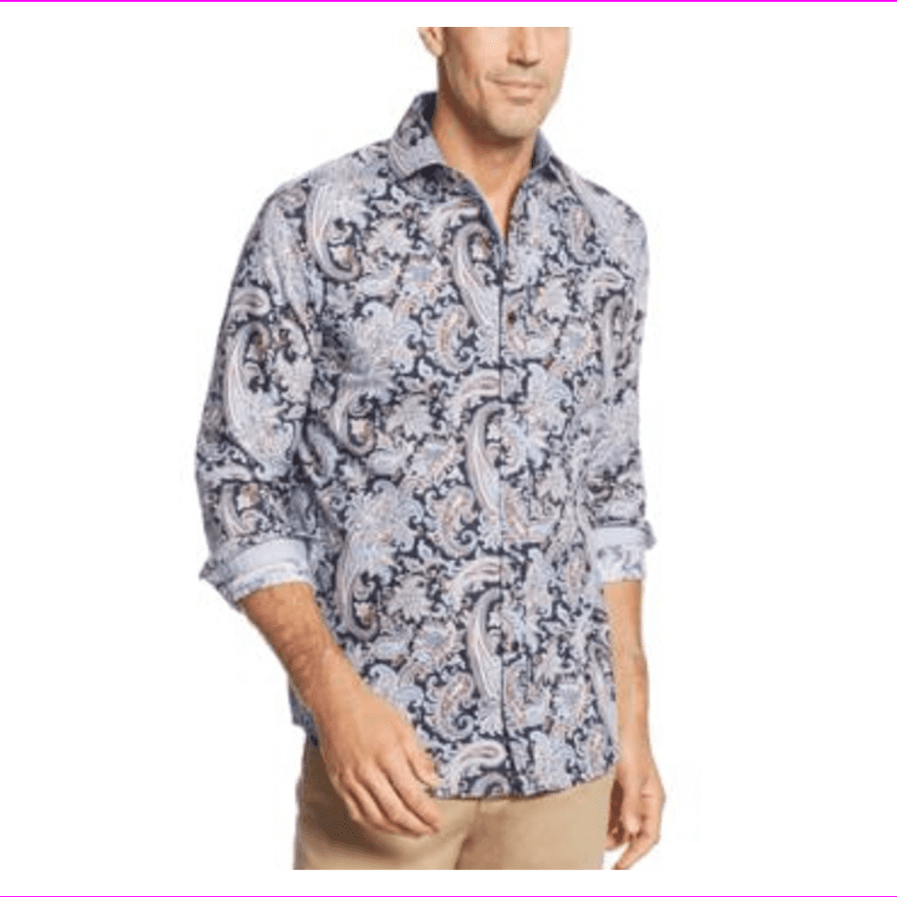 big and tall paisley shirt