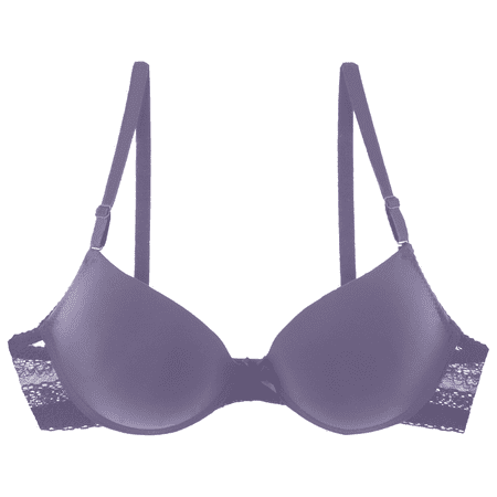 Fulorrnie Bras for Women Plus Size Wirefree Comfort Lift Back Fat Smoothing Full Figure Balconette Supportive Bra Purple 38