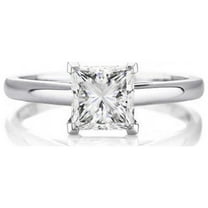 2.00 Ct Solitaire Round Diamond Wedding Rings for Women Solid 14K White Gold