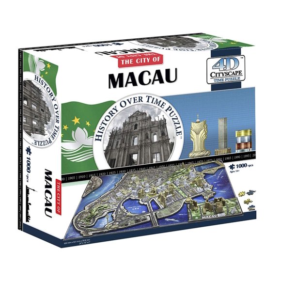 Puzzle 4D Cityscape Macao China 1000 piezas 61 x 41 cm