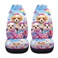 thumbnail image 5 of XYZCANDO 2 pcs Car Seat Covers for Front Seat Front Seat Cover Waterproof Breathable, Vehicle Sedan Auto Car Front Seat Covers, Puppy Flower Design, 5 of 10