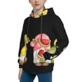 thumbnail image 2 of Kdxio Hello Summer Gnome Pattern Boys Athletic Unisex Boys Girls Hoodie with Pocket Sweatshirts-Small, 2 of 6