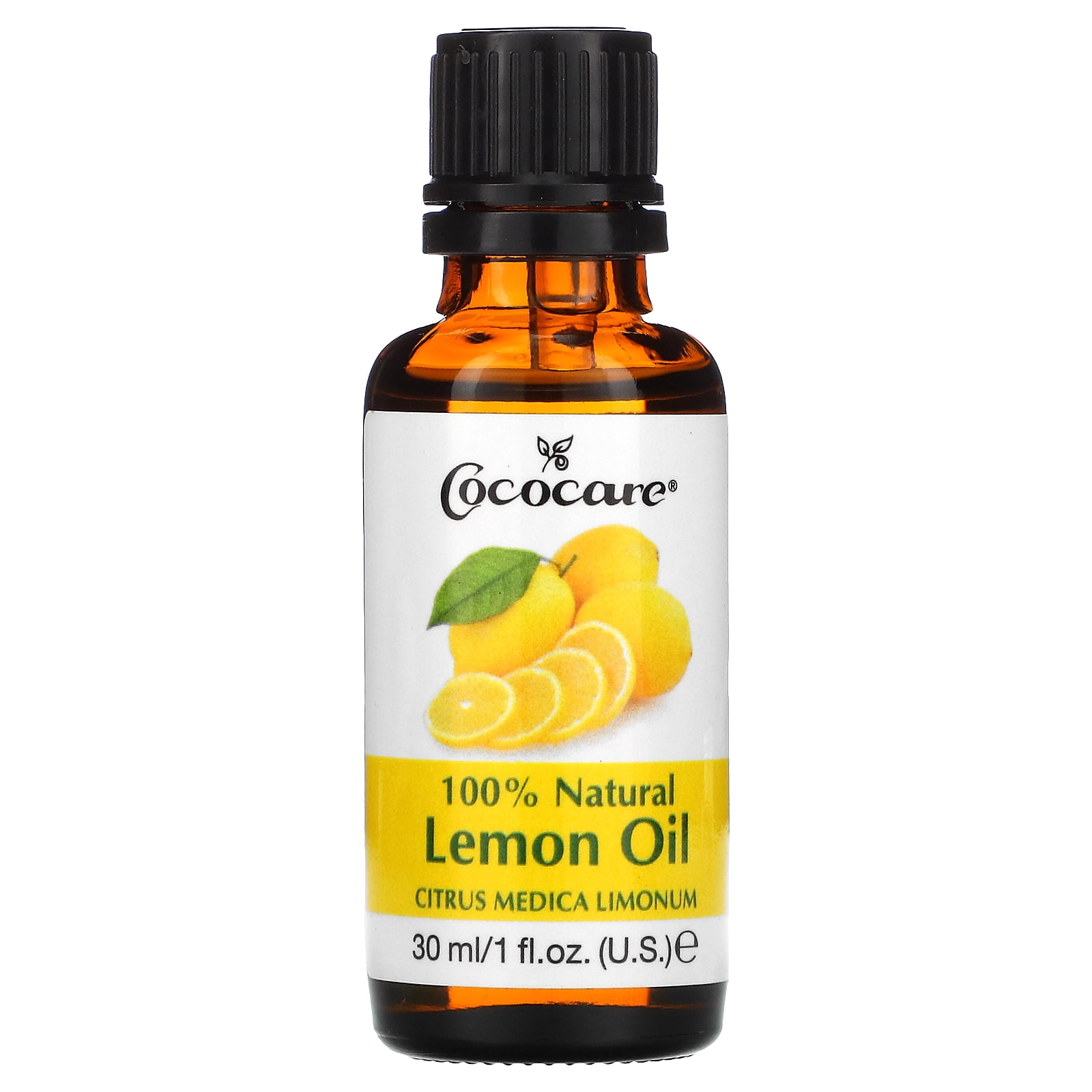 Cococare 100% Natural Lemon Oil, Citrus Medica Limonum, 1 fl oz (30 ml)