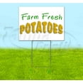 thumbnail image 1 of Farm Fresh Potatoes (18" x 24") Yard Sign, Includes Metal Step Stake, 1 of 6