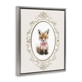 thumbnail image 2 of Stupell Industries Cottage Vintage Baby Fox Gray Floating Frame Canvas Art, 17 x 21, by Christine Simpson Art, 2 of 8