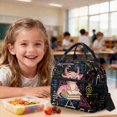 thumbnail image 4 of DISNIMO Axolotl Maths Printed 3 Piece School Backpack Set for Kids Girls, Lightweight School Bag Set with Lunch Box and Pencil Case, 17 Inch Primary Middle Backpack Travel Daypack, 4 of 7