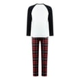 thumbnail image 4 of Diconna Christmas Family Matching Pajamas Set Letters Print Tops with Pants, 4 of 9