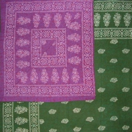 Floral Bouquet Reversible Duvet Cover Cotton 92" x 88" Fits Full-Queen Multi Color