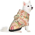 thumbnail image 5 of Cauagu Indian Paisley 1 Pattern Winter Pet Hoodie Sweatshirts- Dog Hoodie Sweater with Leash Hole - Cute Dog Hoodie - Pet Clothes Puppy Cat Custume -Small, 5 of 8