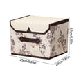 thumbnail image 2 of Latrodar Fabric Printing Folding Storage Box ThicKened Non-Woven Storage Sturdy Sundries Storage Box B 10x8 Inch Home Decor, 2 of 2