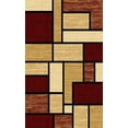 thumbnail image 6 of Premium 3D Hand Carved Modern 8x10 8x11 Rug Contemporary 3995 Burgundy Beige, 6 of 12