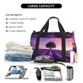 thumbnail image 5 of Picia Lavender Field Sunset Print Travel Duffle Bag,Weekender Bags for Women with Shoe Compartment, Gym Duffel Bag with Wet Pocket, Hospital Bags for Labor and Delivery, 5 of 7