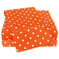 thumbnail image 1 of Impressions CR600QNSH PDOR Riche en Coton 600 Fil Compter Polka Dot Grand Feuille Set&44; Orange, 1 of 1