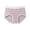 Dark Gray, variant on Kilaqueen Women's High Waisted Cotton Underwear, Ribbed Breathable Soft Full Coverage Panties with Bow Detail, Comfortable Ladies Briefs